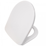Twyford E100 Round Soft Close Toilet Seat & Cover With Quick Release Hinge White E17857WH
