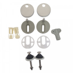 Euroshowers Rainbow D One Soft Close Quick Release Toilet Set & Cover Blue 86514