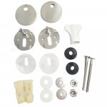 Euroshowers Short D Slimline Soft Close Toilet Seat & Cover White 87510