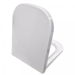 Roca The Gap Square Soft Close Toilet Seat & Cover White 801472004