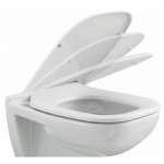 Pressalit Code Soft Close Bottom Fixing Toilet Seat & Cover White 778000-DD7999