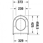 Duravit Soleil by Starck Standard Close Quick Release Toilet Seat and Cover White 0022310000