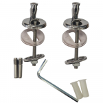 Porcelanosa Metric Standard Close Hinges & Fixings Chrome 100041204