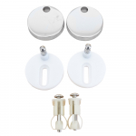 Nuie Asselby Luxury Soft Close With Quick Release Toilet Seat & Cover White NTS004