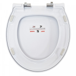 BagnoDesign Malmo II Soft Close Toilet Seat & Cover White BDS-MAL-701020-A-WH