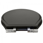 Tavistock Marston Slim Soft Close Quick Release Wooden Toilet Seat & Cover Black With Chrome Hinges DC4051-SF