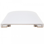 Roca The Gap Square Supralit Compact Soft Close Quick Release Toilet Seat & Cover White A80173200B