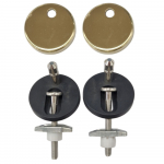 Heritage Solid Wood Soft Close Hinge Set Brushed Brass HY-SS009WN-BB