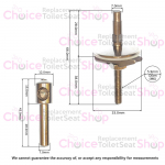 Villeroy & Boch Architectura Toilet Seat Hinge Set 92245661