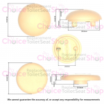 Ideal Standard Concept Freedom Toilet Seat & Cover Buffers White EV13867