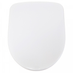 Twyford E100 Round Soft Close Toilet Seat & Cover With Top Fix Hinge White E17851WH
