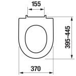 Jika Lyra Plus Soft Close Quick Release Toilet Seat & Cover White H8903850000631