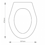 Adamsez Meridian 2 Solid Wood Replacement Toilet Seat & Cover Soft Close BBSC.ADA.ME2