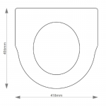 Adamsez Victoriano Solid Wood Replacement Toilet Seat & Cover Soft Close BBSC.ADA.VIC
