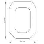Adamsez Westbury Solid Wood Replacement Toilet Seat & Cover Soft Close BBSC.ADA.WES