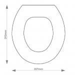 American Standard American Round Solid Wood Replacement Toilet Seat & Cover Soft Close BBSC.AME.AME