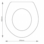 Armitage Shanks Ascania Solid Wood Replacement Toilet Seat & Cover BB.ARM.ASC.BHF