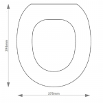 Armitage Shanks Cameo C/C Solid Wood Replacement Toilet Seat & Cover Soft Close BBSC.ARM.CAM.CC