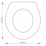 Armitage Shanks Contour Solid Wood Replacement Toilet Seat & Cover BB.STN.ARM.CON.BHF