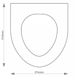 Armitage Shanks Kensington Solid Wood Replacement Toilet Seat & Cover Soft Close BBSC.ARM.KEN