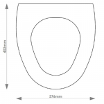 Armitage Shanks Montana Solid Wood Replacement Toilet Seat & Cover Soft Close BBSC.ARM.MON