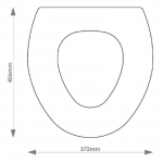 Armitage Shanks Profile Solid Wood Replacement Toilet Seat & Cover Soft Close BBSC.ARM.PRO