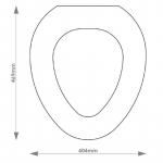 Armitage Shanks Pyramid Solid Wood Replacement Toilet Seat & Cover Soft Close BBSC.ARM.PYR