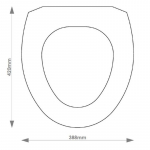 Armitage Shanks Raphael Solid Wood Replacement Toilet Seat & Cover Soft Close BBSC.ARM.RAP