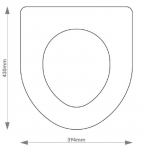 Armitage Shanks Saville Solid Wood Replacement Toilet Seat & Cover BB.ARM.SAV.BHF