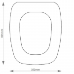 Bathstore Monte Carlo Solid Wood Replacement Toilet Seat & Cover BB.BAT.MON.BHF