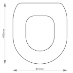 Bathroom Trading Co. Antique Solid Wood Replacement Toilet Seat & Cover Soft Close BBSC.BTC.ANT