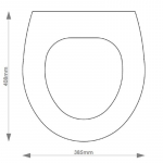Bauhaus Modest Solid Wood Replacement Toilet Seat & Cover Soft Close BBSC.BAU.MOD.BHF