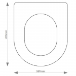 Catalano C52 Solid Wood Replacement Toilet Seat & Cover Soft Close BBSC.CAT.C52.BHF