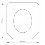 Cesame Deco Solid Wood Replacement Toilet Seat & Cover BB.CES.DEC