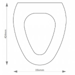 Cesame Fenice Solid Wood Replacement Toilet Seat & Cover Soft Close BBSC.CES.FEN