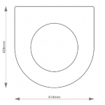 Cesame Novecento 1900 Solid Wood Replacement Toilet Seat & Cover Soft Close BBSC.CES.NOV