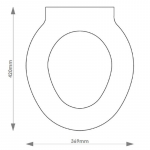 Chatsworth A Solid Wood Replacement Toilet Seat & Cover BB.CHA.CHA