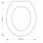 Choice Standard Extra Large Solid Wood Replacement Toilet Seat & Cover Soft Close BBSC.CHO.SEL