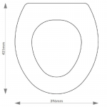 Choice Standard Large Solid Wood Replacement Toilet Seat & Cover Soft Close BBSC.CHO.SLA