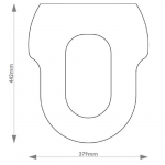 C.P Hart Chelsea Solid Wood Replacement Toilet Seat & Cover BB.CPH.CHE
