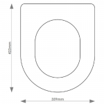 Dolomite Clodia Solid Wood Replacement Toilet Seat & Cover BB.DOL.CLO.BHF