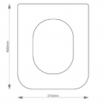 Dolomite Ebla Solid Wood Replacement Toilet Seat & Cover BB.DOL.EBL.BHF