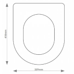 Doulton Countess Solid Wood Replacement Toilet Seat & Cover Soft Close BBSC.DOU.COU