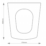 Doulton Sovereign Solid Wood Replacement Toilet Seat & Cover BB.DOU.SOV.BHF