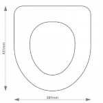 Duravit Architec Solid Wood Replacement Toilet Seat & Cover Soft Close BBSC.DUR.ARC.BHF