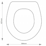 Duravit Columba Solid Wood Replacement Toilet Seat & Cover Soft Close BBSC.DUR.COL