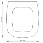 Duravit D Code Solid Wood Replacement Toilet Seat & Cover Soft Close BBSC.DUR.DCO