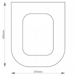 Duravit D Code Elongated Solid Wood Replacement Toilet Seat & Cover BB.DUR.DCE