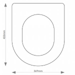 Duravit Darling POST 2012 Solid Wood Replacement Toilet Seat & Cover BB.DUR.DAR.NEW.BHF
