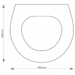 Duravit Duraplus Compact Solid Wood Replacement Toilet Seat & Cover BB.DUR.DUC.BHF